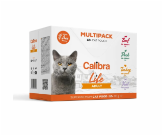 CALIBRA Cat Life Adult - mokré krmivo pro kočky - 12x85g