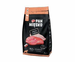 PAN MIĘSKO Veal with turkey XS - suché krmivo pro psy - 3kg