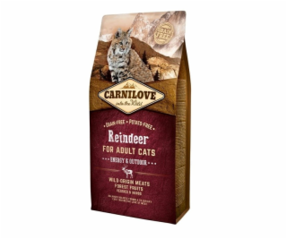 CARNILOVE Cat Adult Energy & Outdoor Reindeer - suché krm...