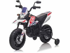 Dětská elektrická motorka APRILIA RX-125 bílá