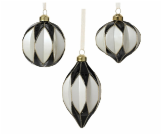 Vánoční hračka na stromeček, 8 cm, sklo