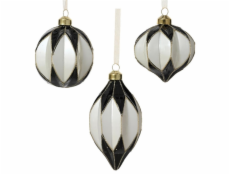 Vánoční hračka na stromeček, 8 cm, sklo