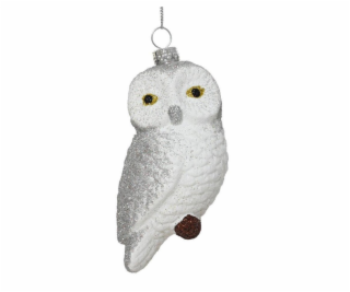 Vánoční hračka na stromeček Sova, 10,4 cm, plastová