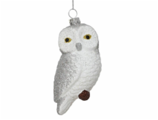 Vánoční hračka na stromeček Sova, 10,4 cm, plastová