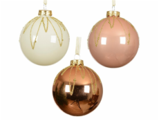 Vánoční hračka na stromeček, 8 cm, sklo