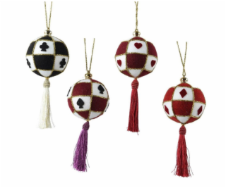 Vánoční hračka na stromeček Tinsel, 18 cm, plastová