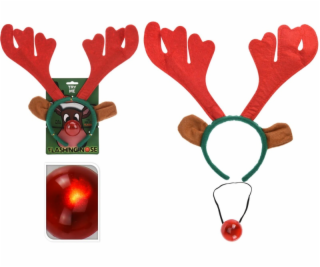 Vánoční mašle a svítící nos AAF201700
