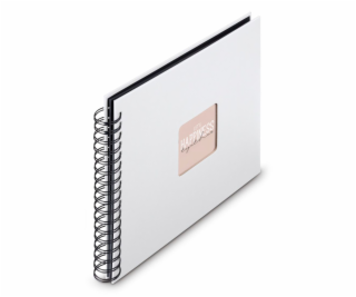 Hama  Fine Art  Spiral weiß 28x24 50 schwarze Seiten    9846