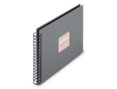 Hama  Fine Art  Spiral Steingrau 28x24 50 schwarze Seiten    9840