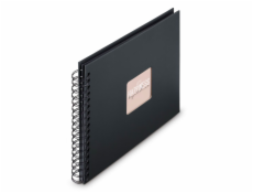 Hama  Fine Art  Spiral NewBlack 28x24 50 schwarze Seiten    9834