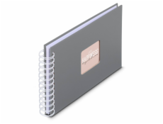 Hama  Fine Art  Spiral Steingrau 24x17 50 weiße Seiten    9836