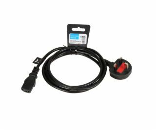 iBOX VDE SCHUKO napájecí kabel 1.8m UK zástrčka