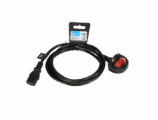 iBOX VDE SCHUKO napájecí kabel 1.8m UK zástrčka