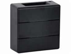 IMMAX LUXLINE venkovní LED nástěnné osvětlení, 6W, 3000K, 240V, IP54, černé