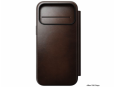 NOMAD pouzdro Modern Leather Folio Magsafe Horween pro iPhone 17 Pro Max - Rustic Brown