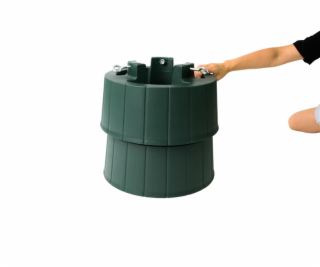 Stojan na vánoční stromeček 5107, zelený, 40 cm, 6,3 l