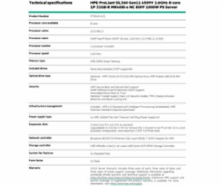 HPE PL DL360g11 4509Y (2.6G/8C) 1x32G (P64706) MR408i-o/4...
