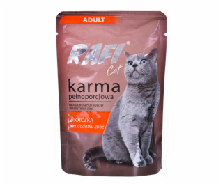 RAFI Cat Adult with duck - mokré krmivo pro kočky - 100g