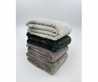 Přehoz Domoletti WAFFLE, tmavě zelený, 150 cm x 200 cm