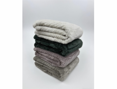 Přehoz Domoletti WAFFLE, tmavě zelený, 150 cm x 200 cm