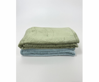 Deka Domoletti CORAL, přírodní zelená, 140 cm x 200 cm