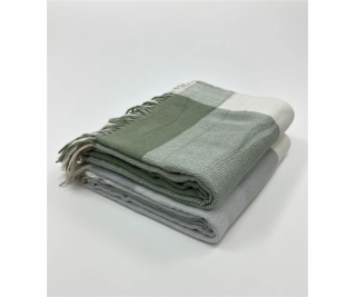 Domoletti TENDER pléd, bílá/šedá, 130 cm x 160 cm