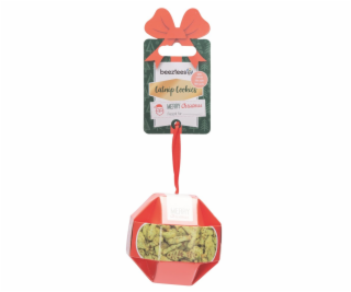 Beeztees XMAS BALL Pamlsky pro kočky Catnip-losos 8,5x8cm