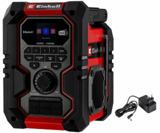 Einhell TE-CR 18 Li DAB+/FM/BT - Solo (červeno-černý, Blu...