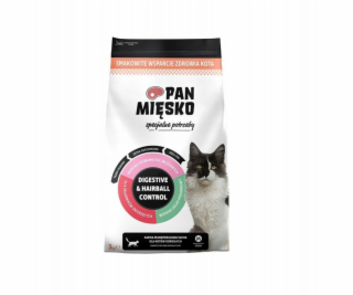 PAN MIĘSKO Digestive & Hairball Control Turkey - suché kr...