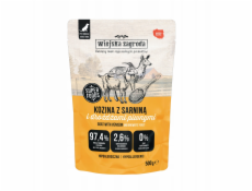 WIEJSKA ZAGRODA Goat and venison - vlhké krmivo pro psy - 500g