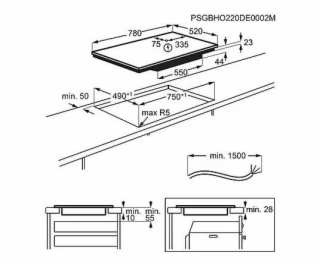 Electrolux EIV83443CT Černá Vestavěné 78 cm Indukční varn...