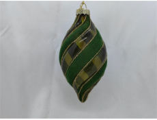 Vánoční hračka na stromeček Christmas Touch, 13 cm, sklo