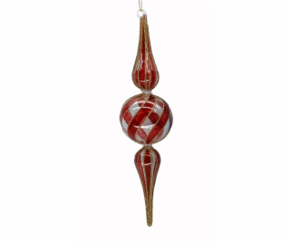 Vánoční hračka na stromeček Christmas Touch, 36 cm, sklo