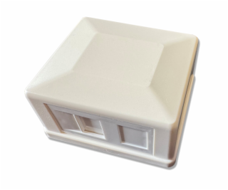 Neosazená zásuvka na omítku pro 1 keystone protiprachová