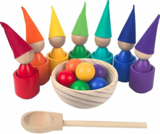 Hračka 2Kids Toys Duhové panenky s míčky 7 barev