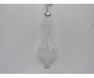 Vánoční hračka na stromeček Christmas Touch, 15 cm, sklo