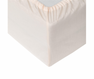 Prostěradlo Okko, pískové, 200 x 200 cm, s gumičkou