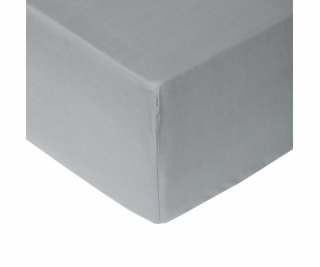 Prostěradlo Okko, šedé, 200 x 200 cm, s gumičkou