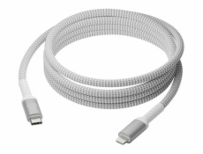 dbramante1928 re-charge - Kabel Lightning - 24 pin USB-C s piny (male) do Lightning s piny (male) - 2.5 m - pletený kabel, 100% recycled plastic