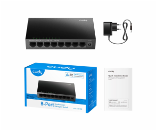Switch CUDY GS108E 8portový spravovatelný