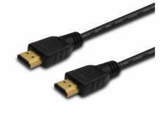 SAVIO CL-194 HDMI kabel 1,5 m, černý, pozlacené konektory, verze 2.0 high speed, ethernet/3D
