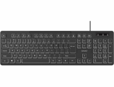 Savio KB-04 klávesnice Domov/kancelář USB QWERTY Angličtina (UK) mezinárodní Černá