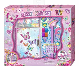 Pulio Pecoware diář na zip s příslušenstvím - motýli