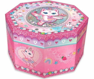 Pulio Osmihranná hudební skříňka Pecoware - Baletka s kočkou