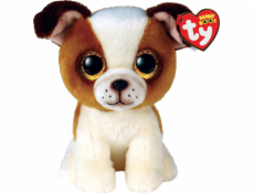Meteor Maskot TY Pes Hugo hnědobílý 15 cm