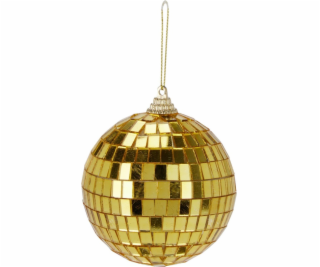 Vánoční hračka na stromeček, zlatá, 8 cm