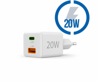 HAMA Rýchlonabíjačka, USB-C/A PD/QC 20W
