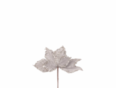 Umělá květina, vánoční hvězda Christmas Touch, šedá, 28 cm