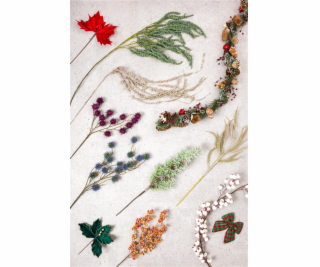 Umělá květina vánoční hvězda Dezhou, červená, 260 mm