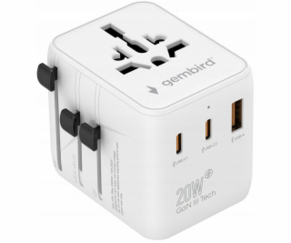 Gembird Univerzální 20W napájecí adaptér